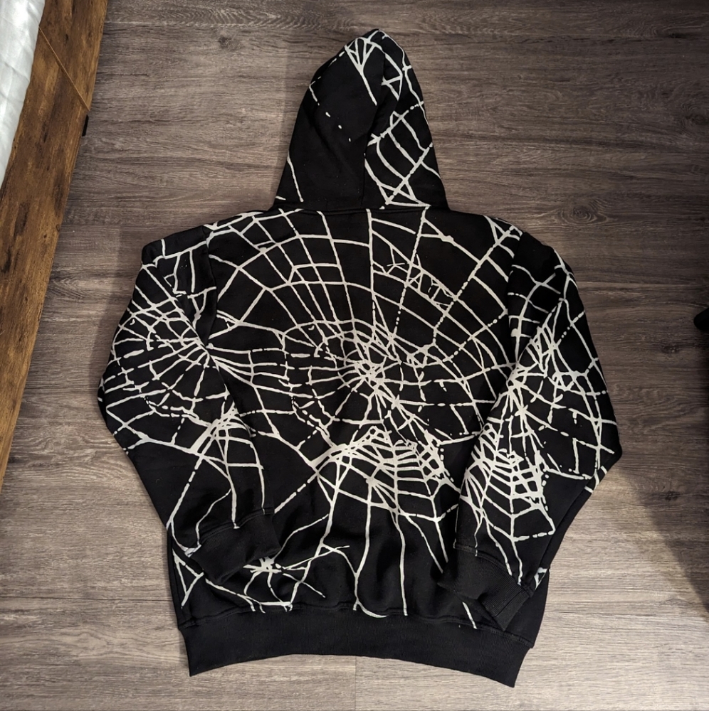 Spiderweb Sweatsuit Track Suit Zipper Hoodie and Sweatpants